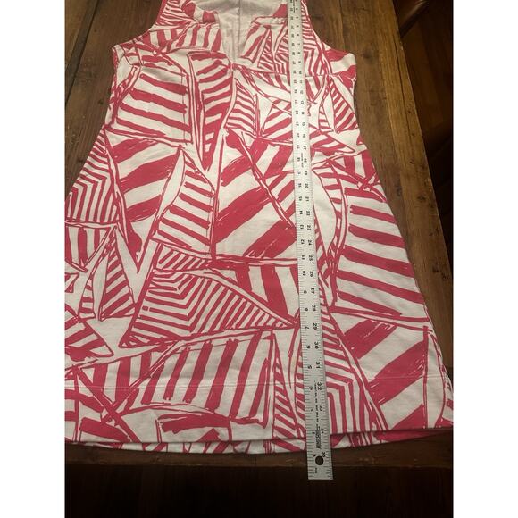 Lilly Pulitzer Estrada Shift Dress Capri Pink Yacht Sea Size Large Sleeveless - Picture 9 of 10